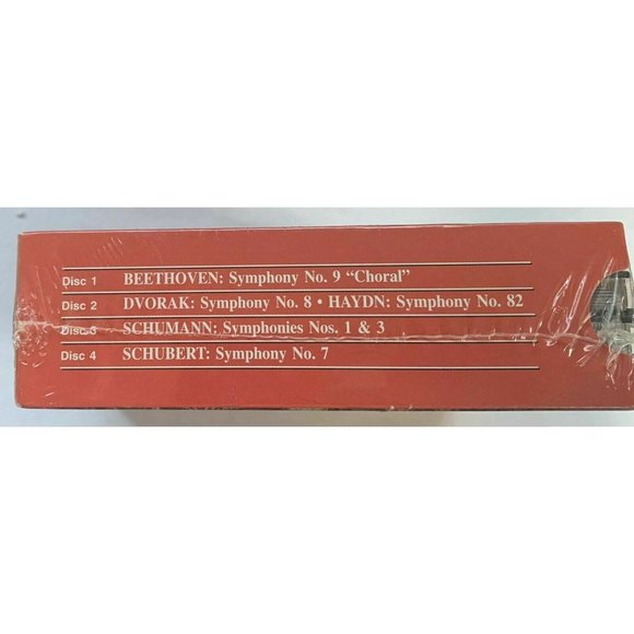 Great Symphonies 1996 4 CD Beethoven Schumann Schubert Dvorak Haydn New Sealed - Picture 2 of 3